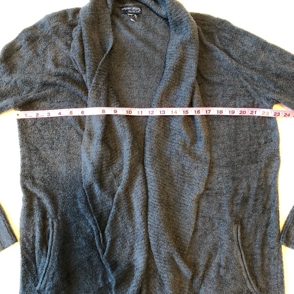 Barefoot Dreams CozyChic Lite® Circle Cardigan in Indigo sz M - Picture 10 of 11